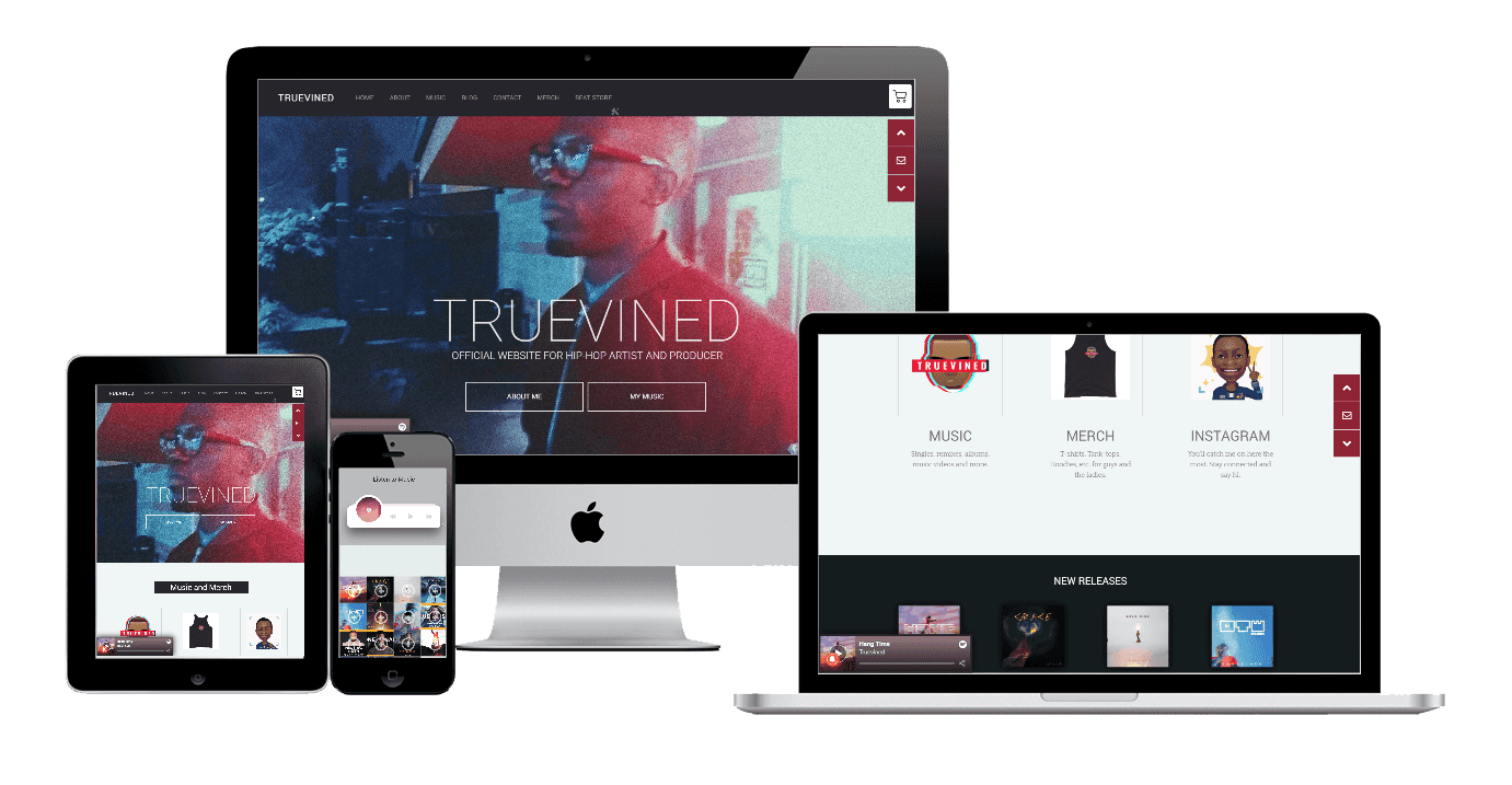 Truevined Music Website